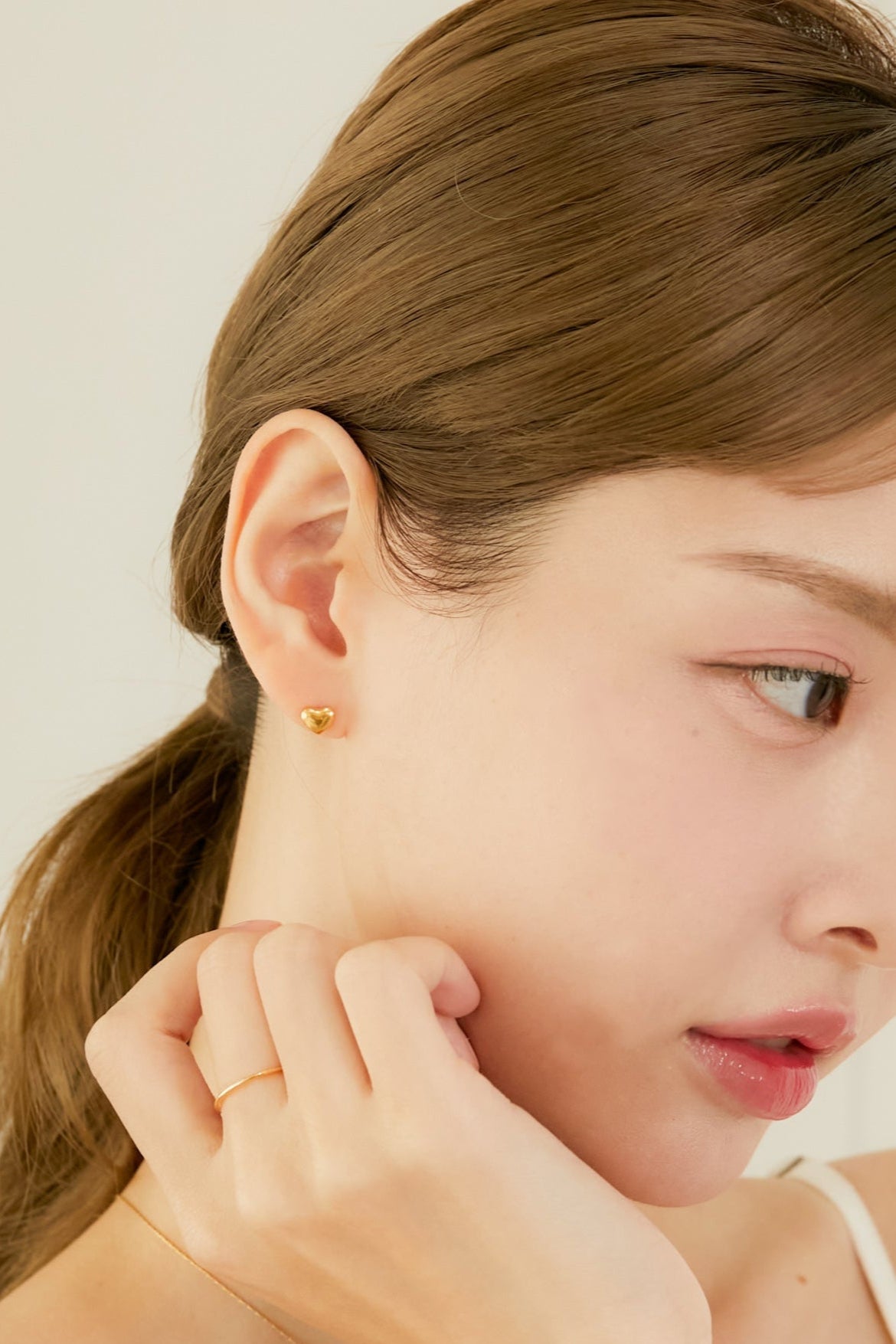 ミニハートピアス