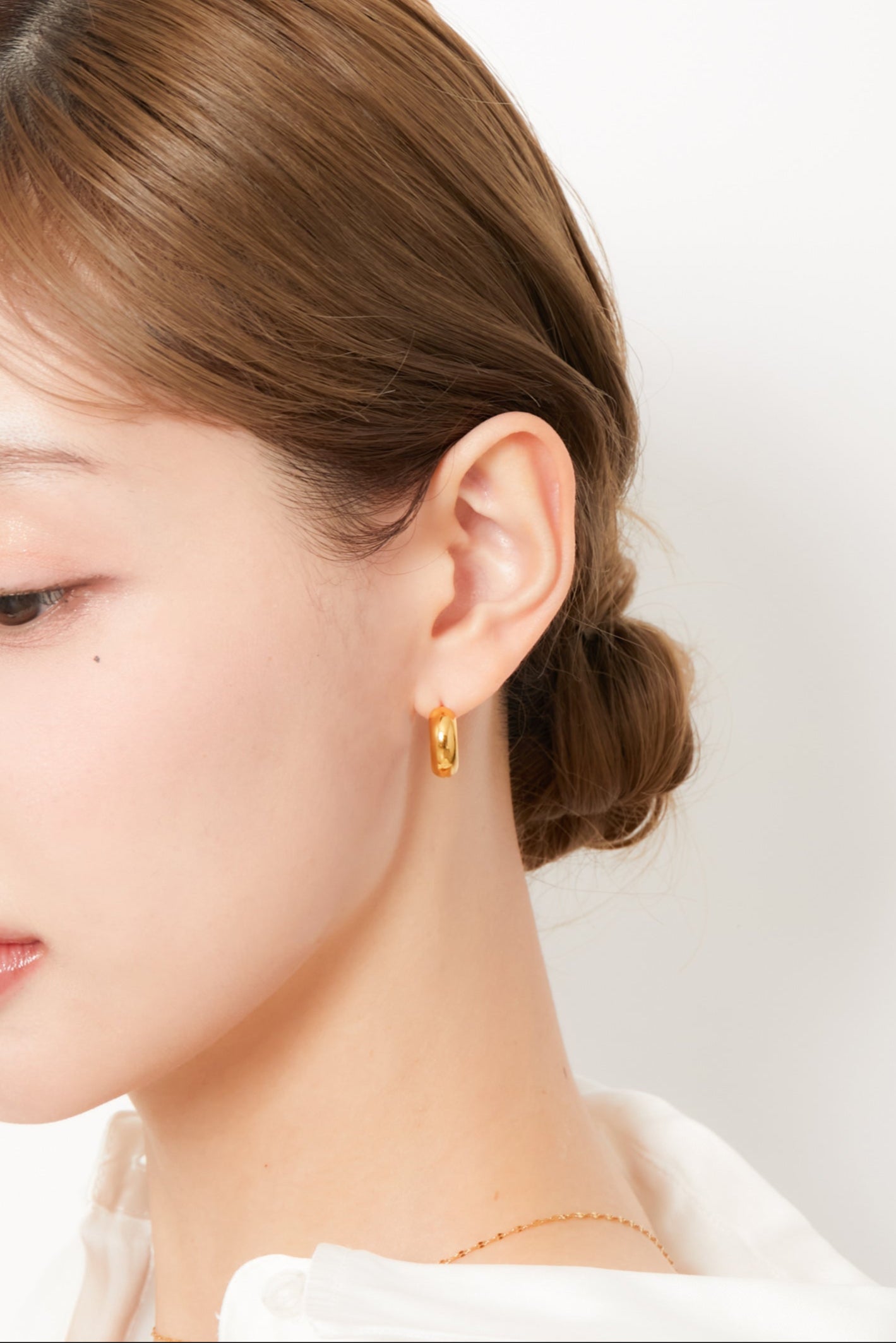 ワンタッチフープピアス