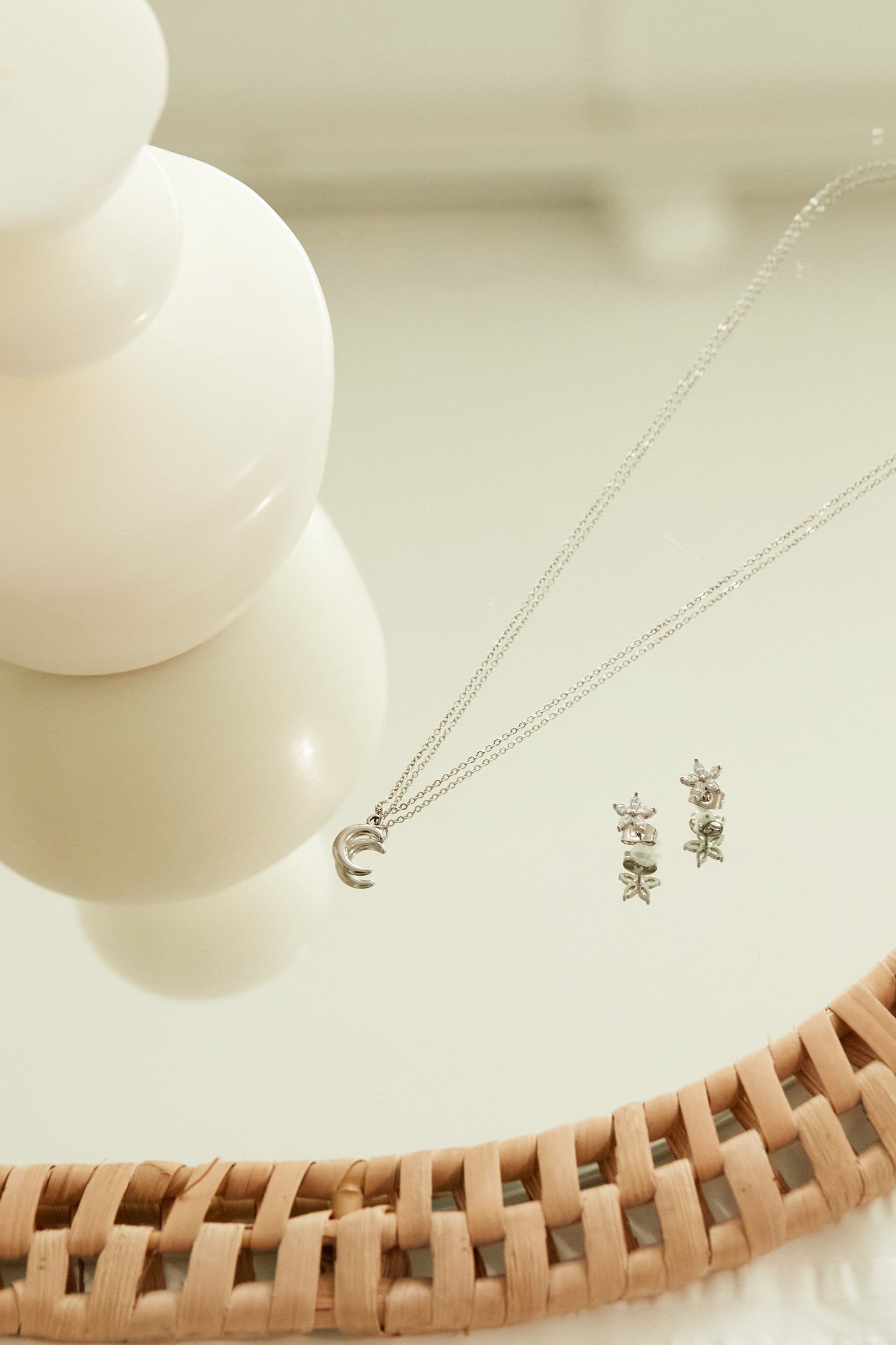Steel Zirconia Flower Pierce［GD/SV］