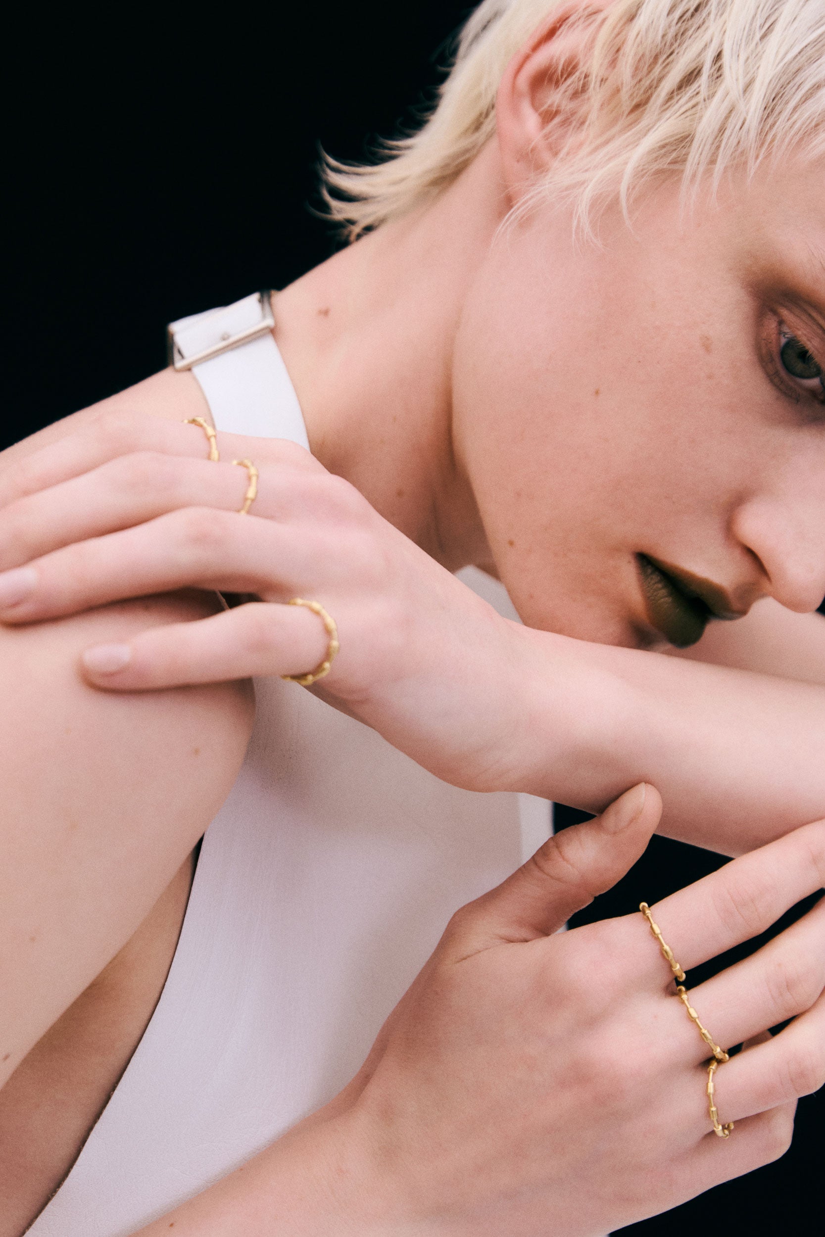 Steps tube ring｜GOLD