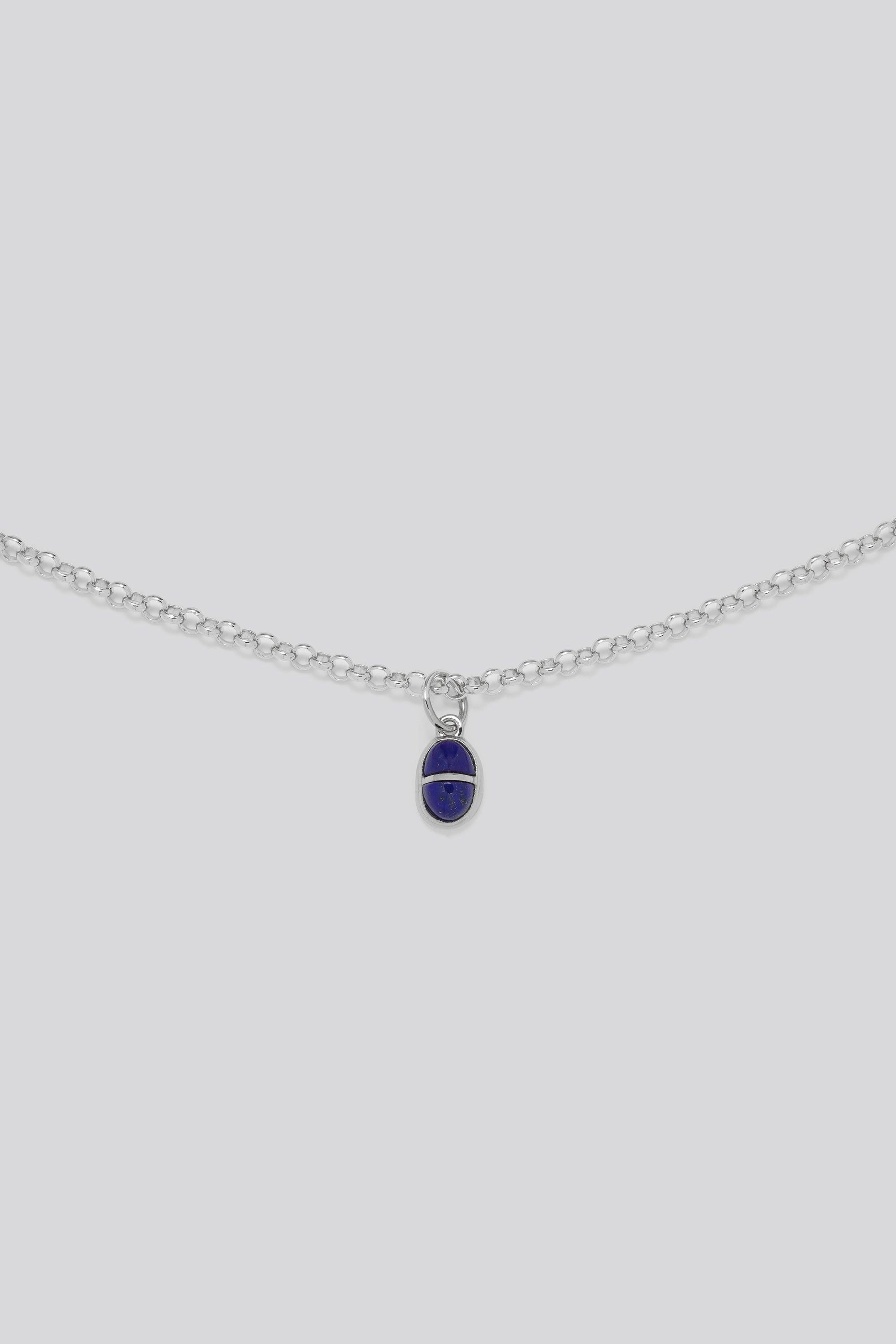 Seamless gem stone charm Silver｜SILVER×Lapis Lazuli