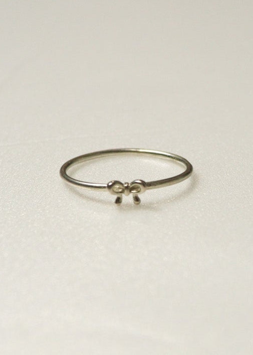 Mini Ribbon Ring［PG/GD/SV］