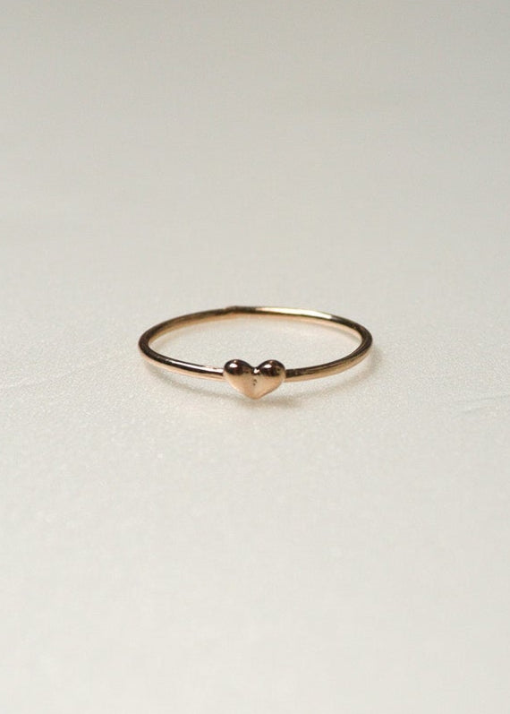Mini Heart Ring［PG/GD/SV］