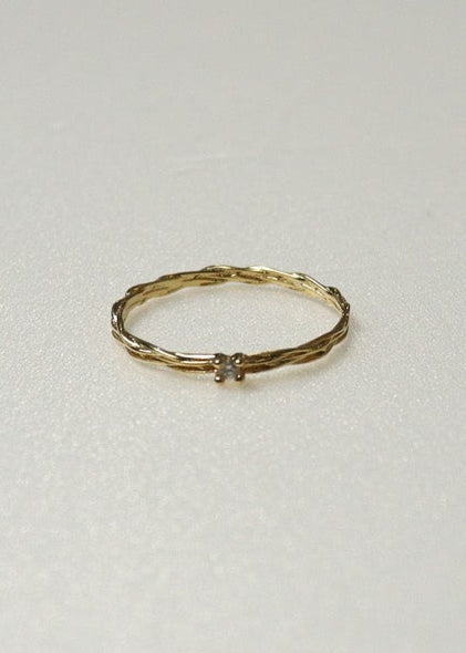 Zirconia Twist Ring［PG/GD/SV］