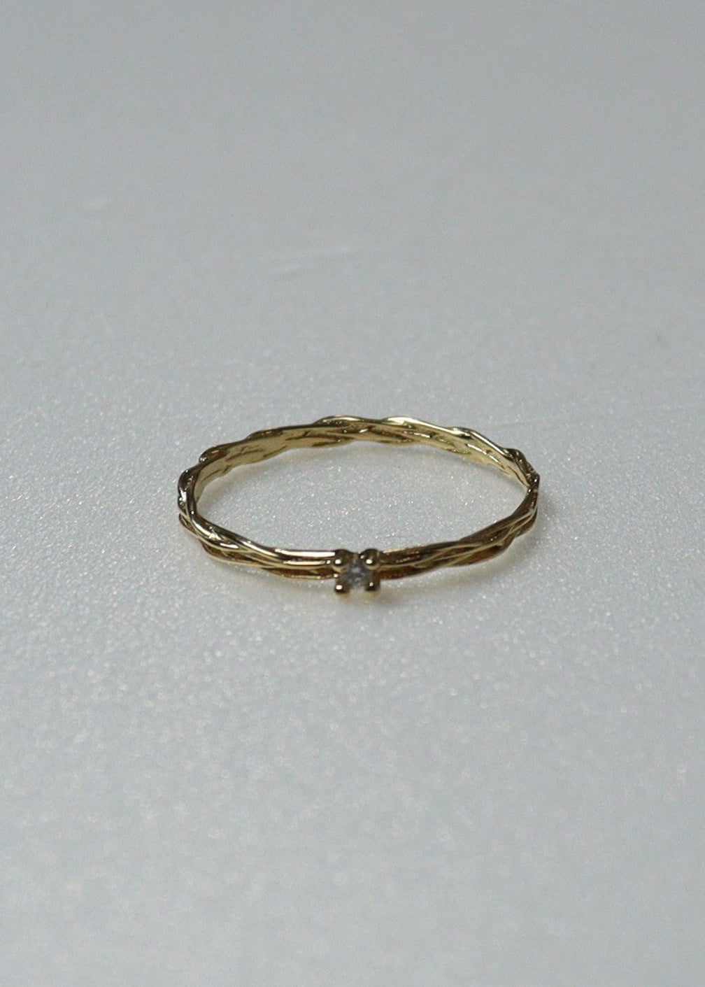 Zirconia Twist Ring［PG/GD/SV］