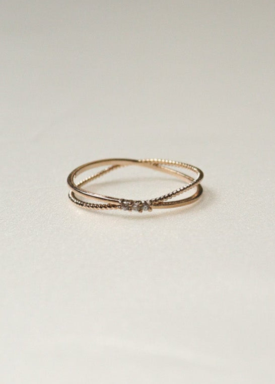 Zirconia Cut Ring［PG/GD/SV］