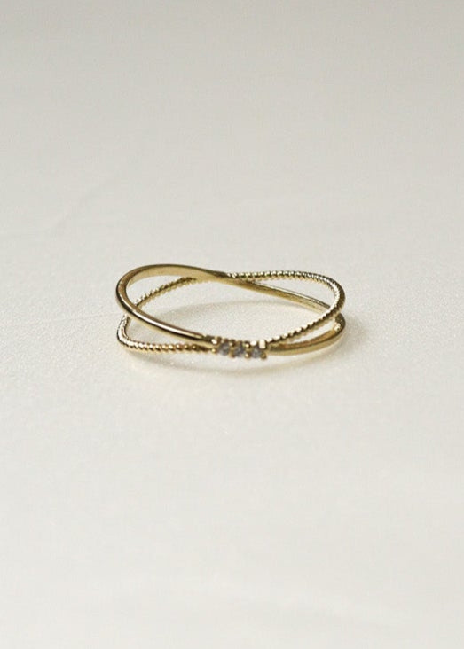 Zirconia Cut Ring［PG/GD/SV］