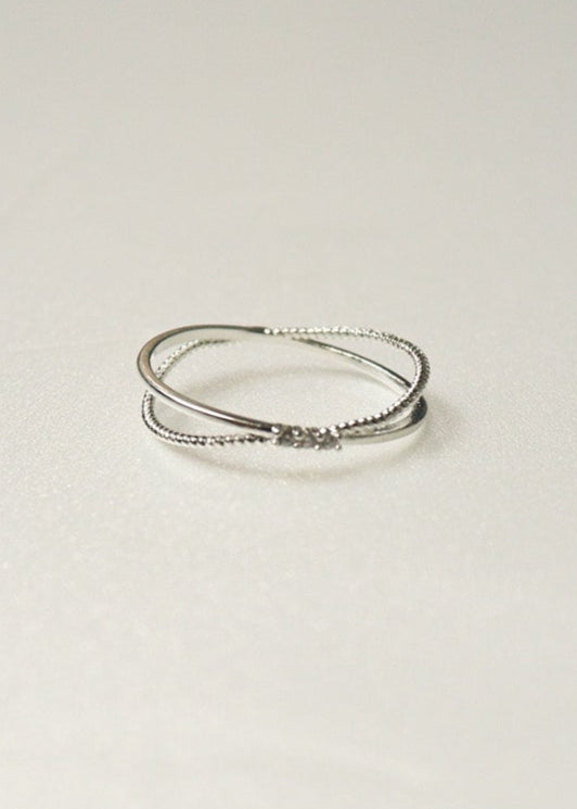 Zirconia Cut Ring［PG/GD/SV］