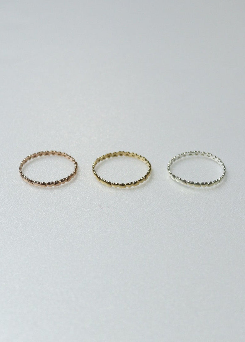 Heart Bloom Ring［PG/GD/SV］
