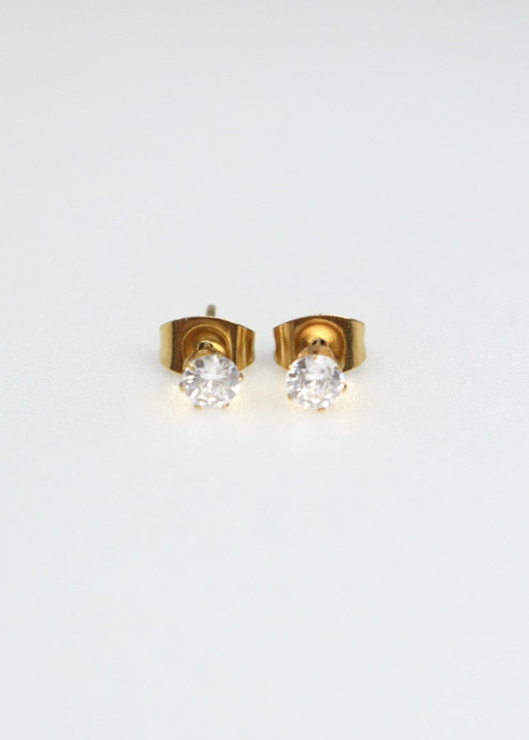Simple Zirconia Pierce［GD/SV］