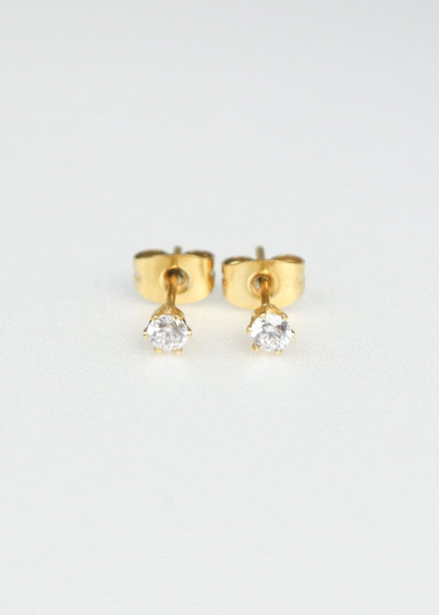 Simple Zirconia Pierce［GD/SV］