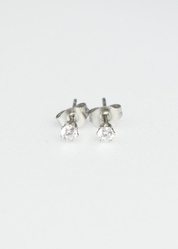 Simple Zirconia Pierce［GD/SV］