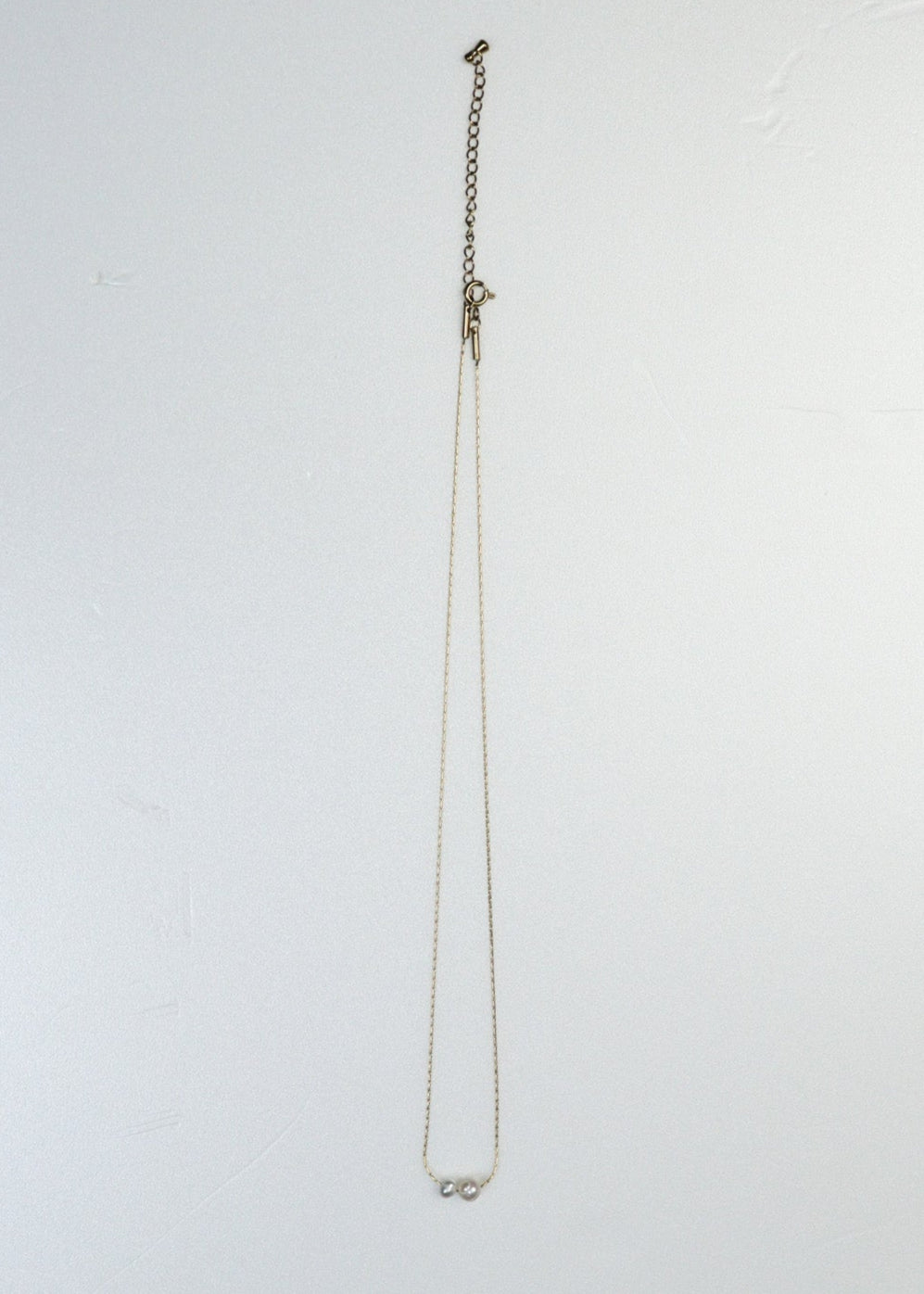 Double Pearl Necklace［GD/SV］