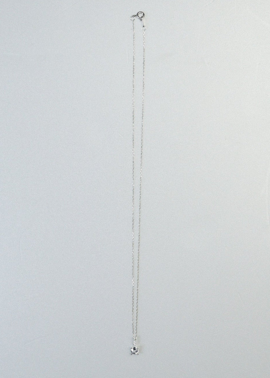 Double Zirconia Necklace［PG/GD/SV］
