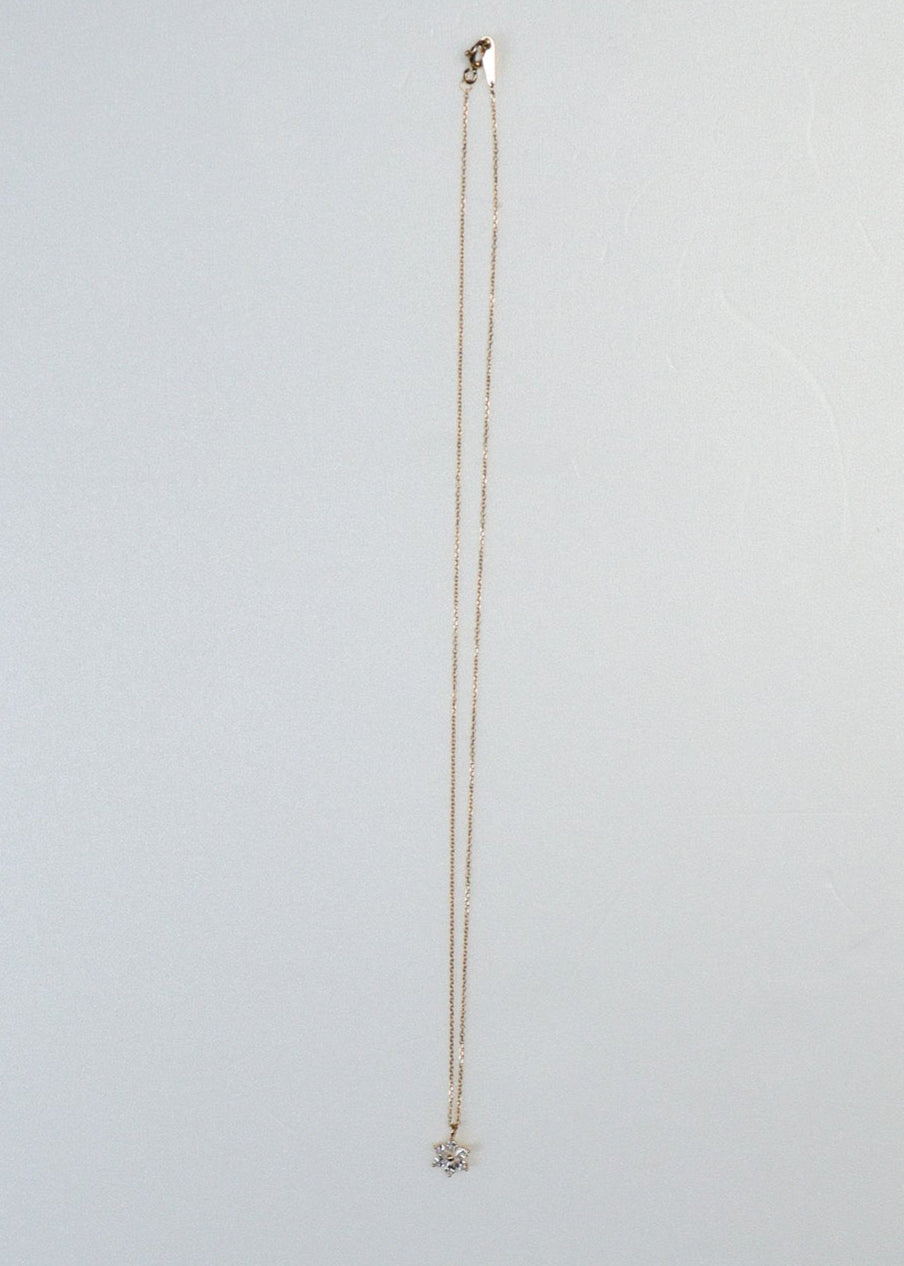 Zirconia Flower Necklace［PG/GD/SV］