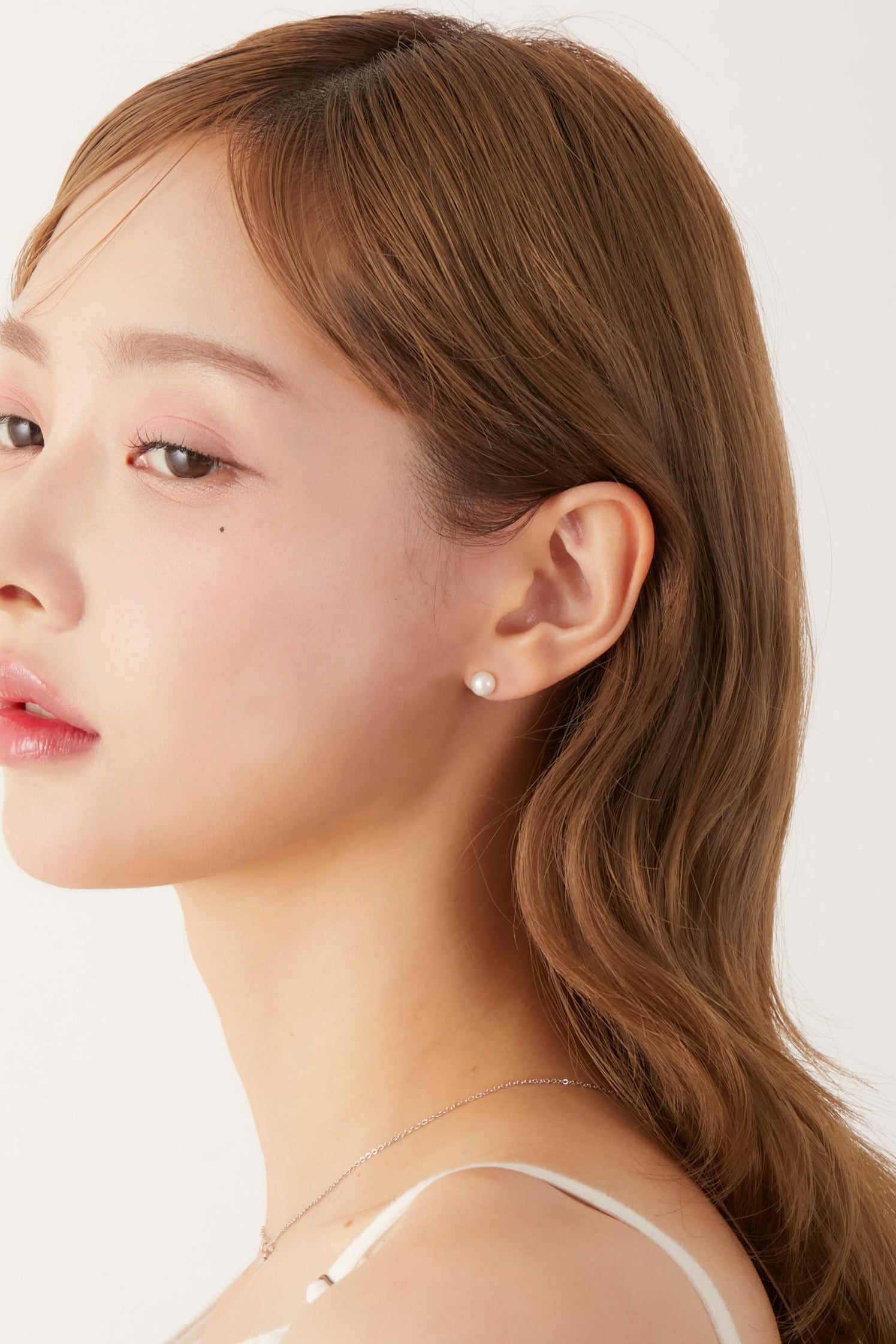 淡水パールピアス 6mm