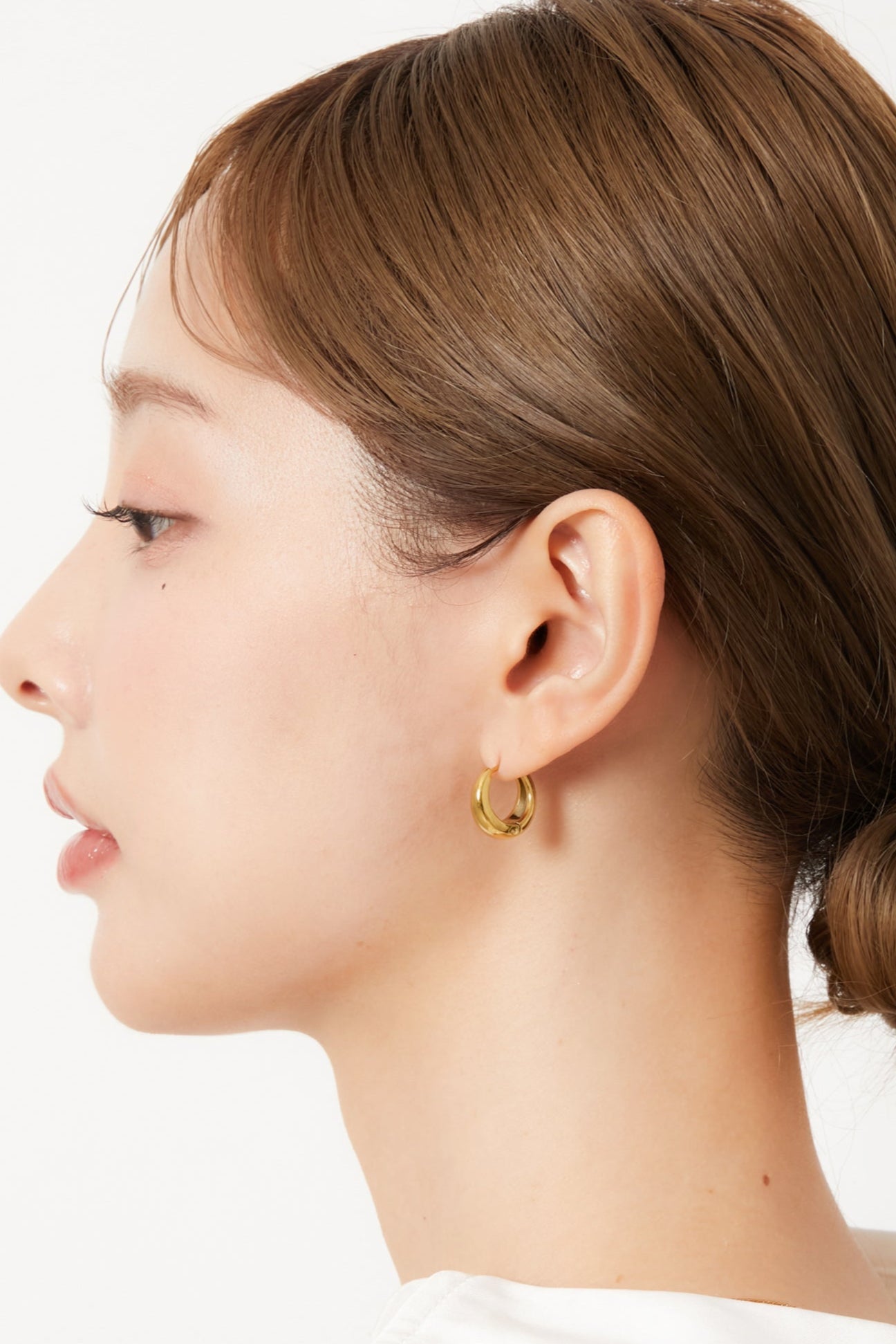 Drop Hoop Pierce［GD/SV］