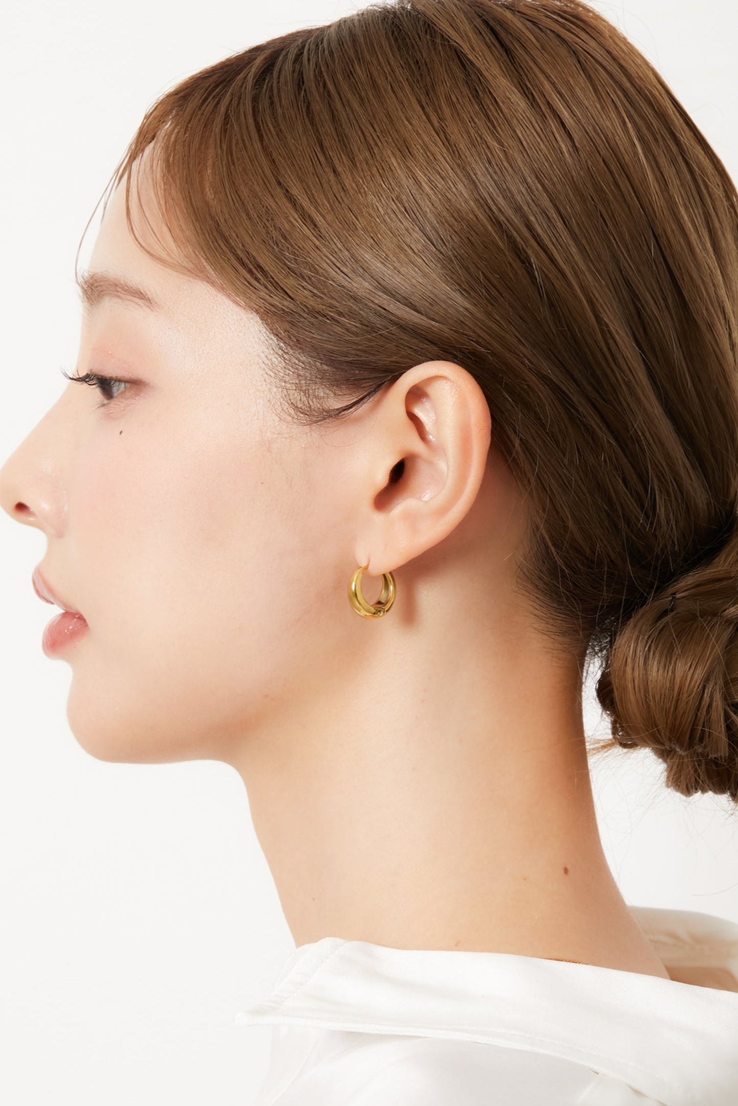 Drop Hoop Pierce［GD/SV］